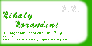 mihaly morandini business card